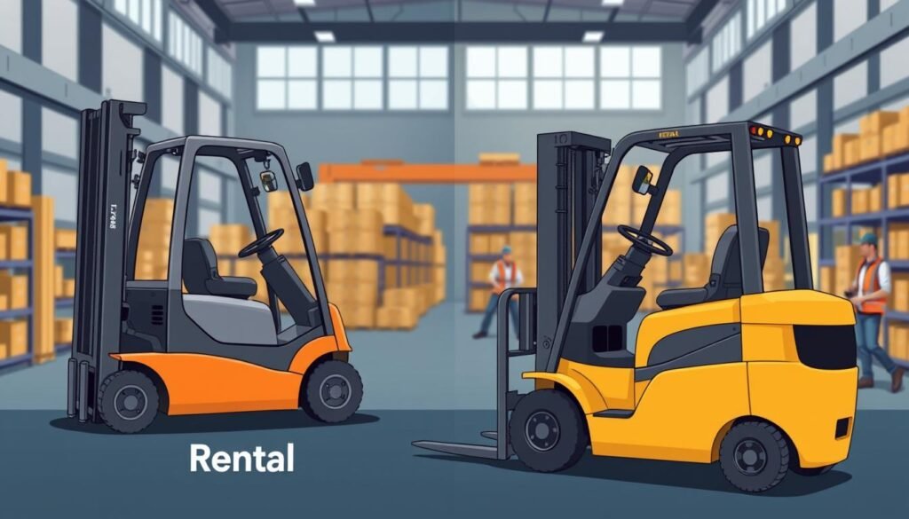 Comparación entre rentar y comprar montacargas Comparación entre rentar y comprar montacargas