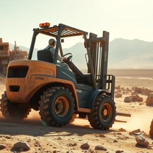 Montacargas todo terreno: solución ideal para terrenos difíciles