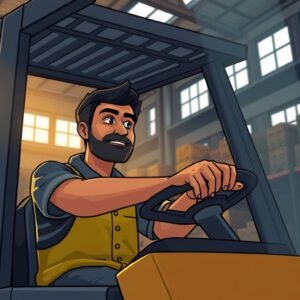 ¿Necesito capacitación para usar un montacargas rentado?